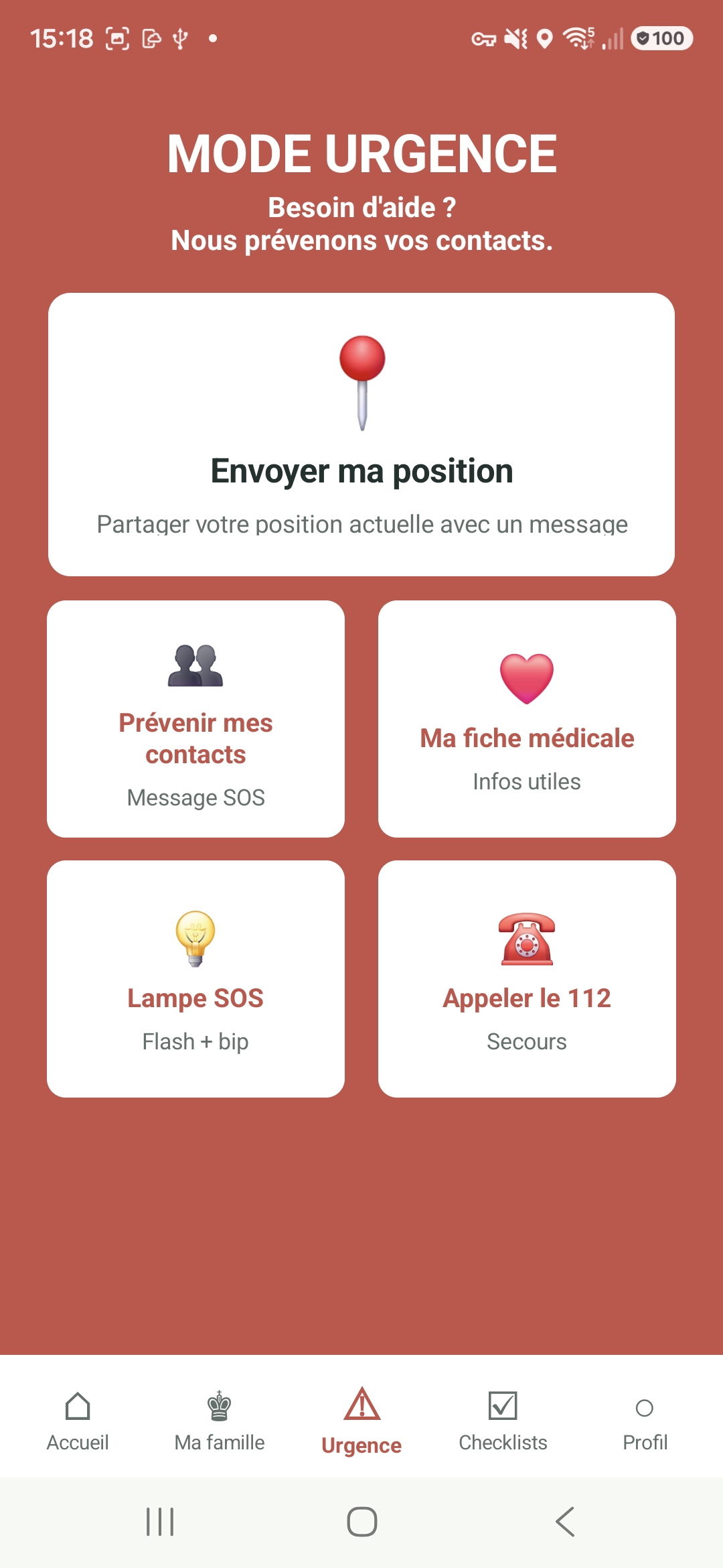 Mode urgence SAMY