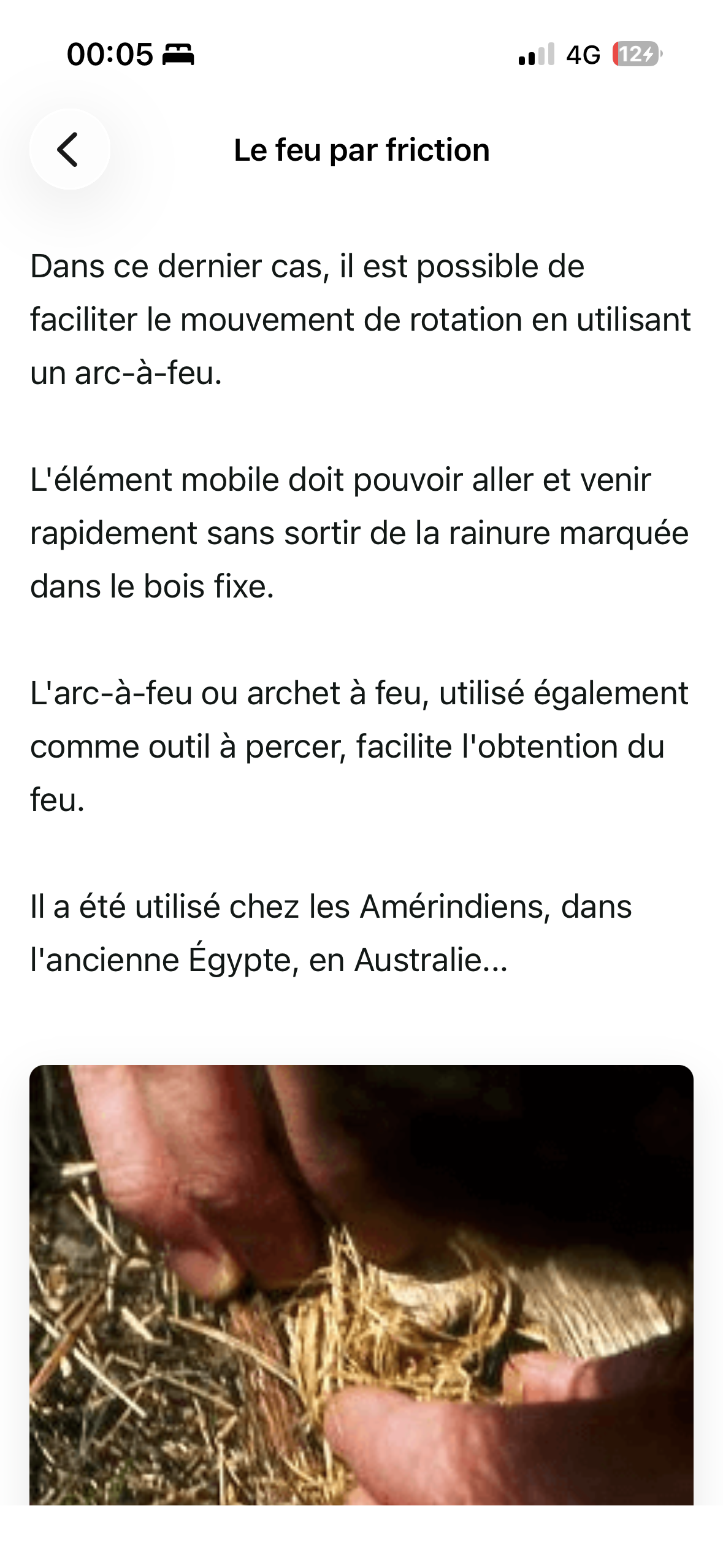 Fiche le feu par friction