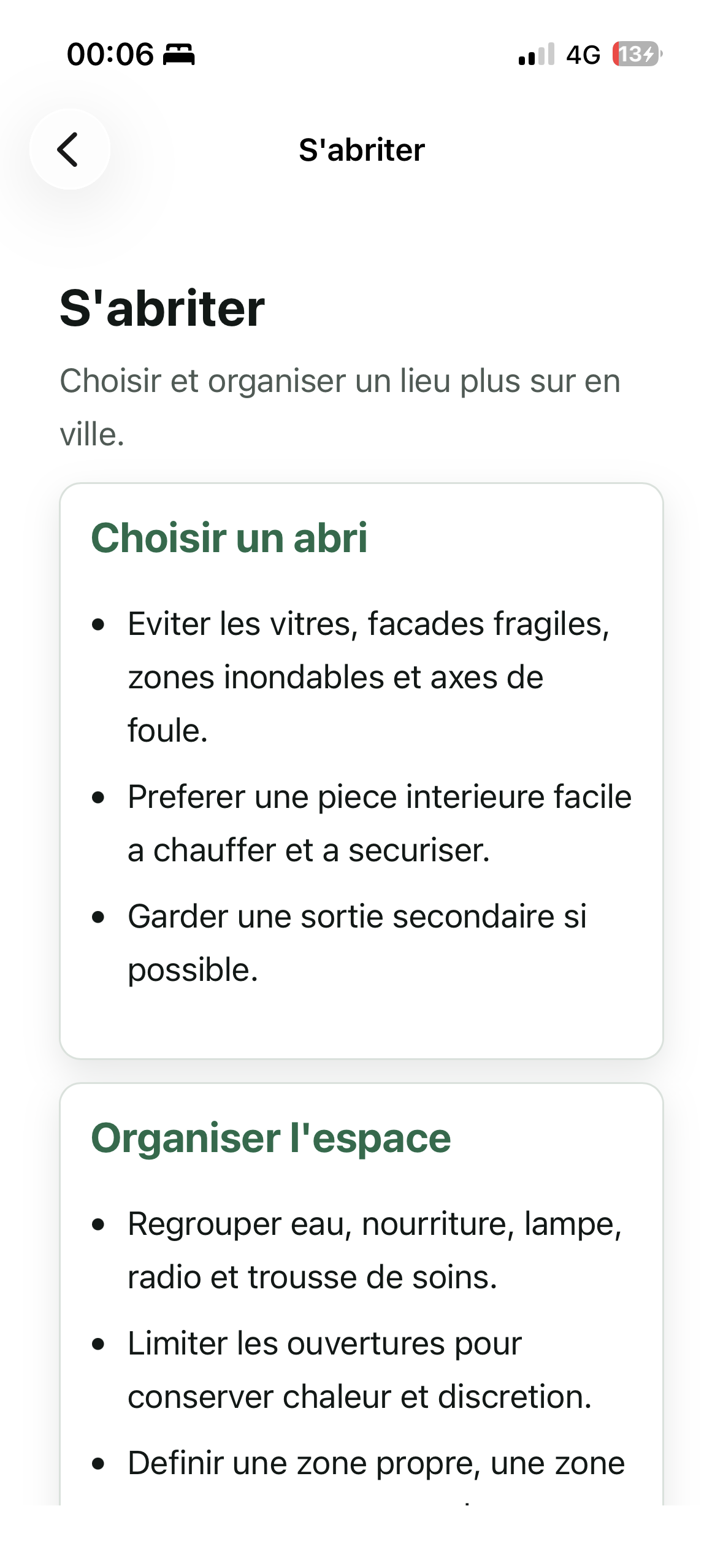 Fiche s'abriter en ville