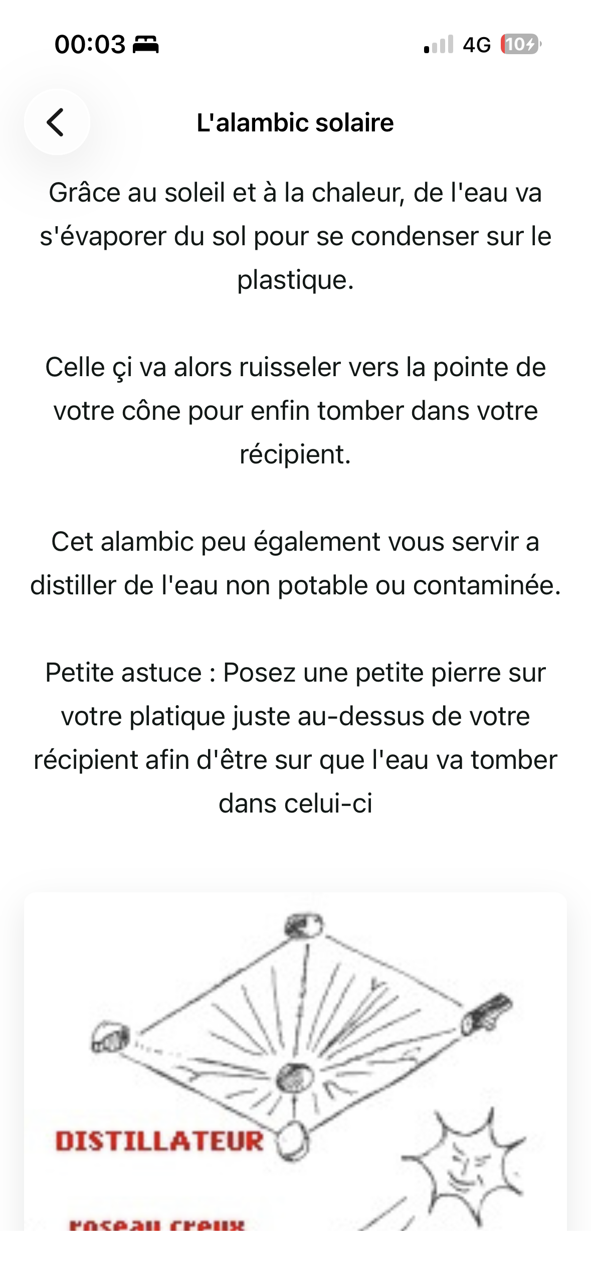 Fiche alambic solaire avec explication